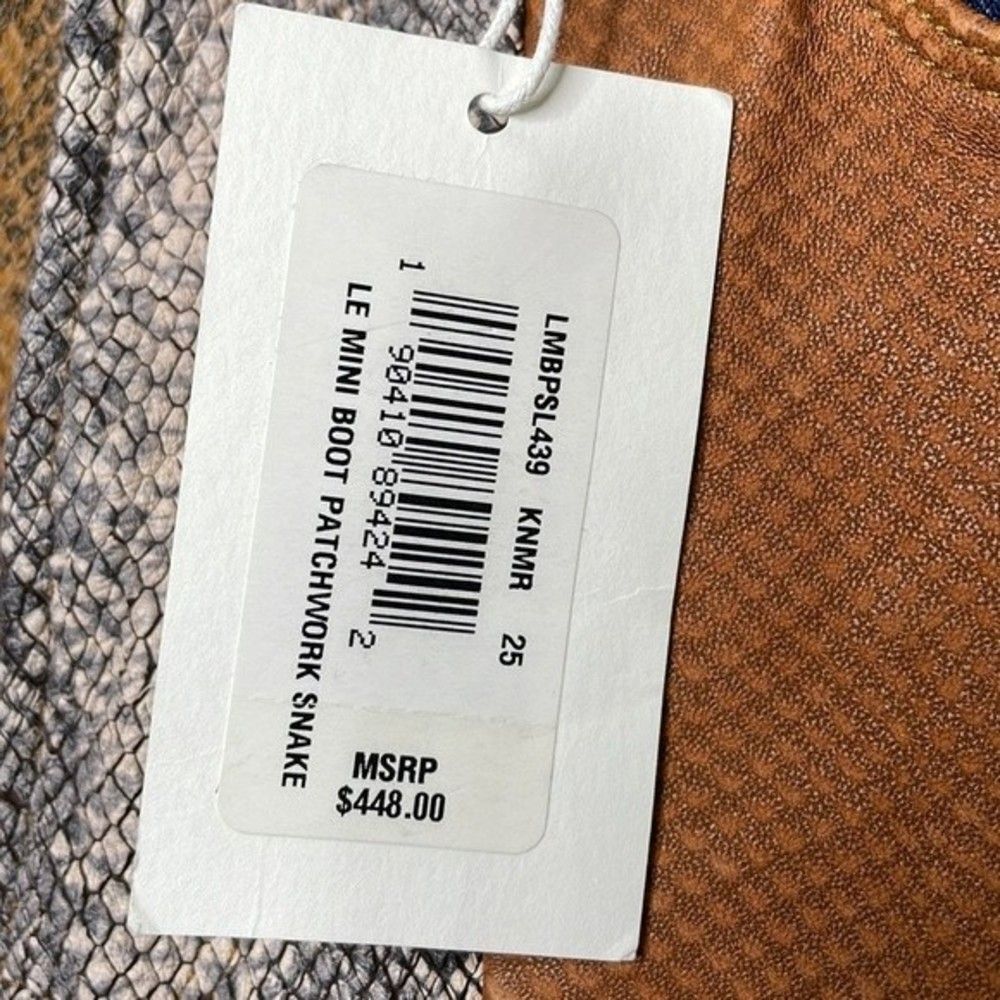 FRAME Le Mini Boot Patchwork Snake Skin Womens Si… - image 10